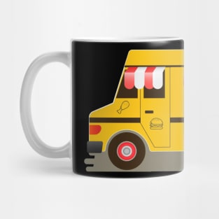 Cartoon yellow truck Mug